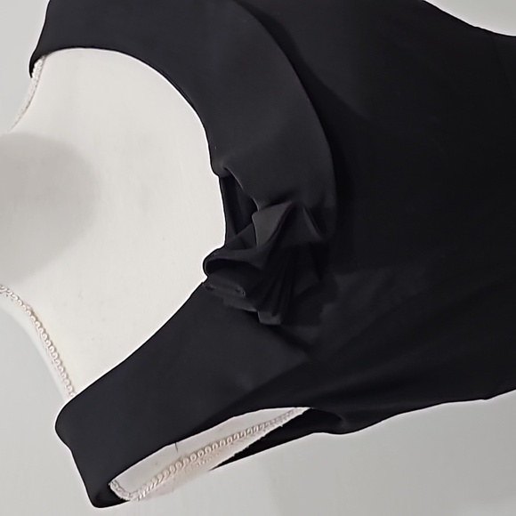 Calvin Klein Black Chic Sheath Black Dress Size 8 minimalist - Picture 6 of 16